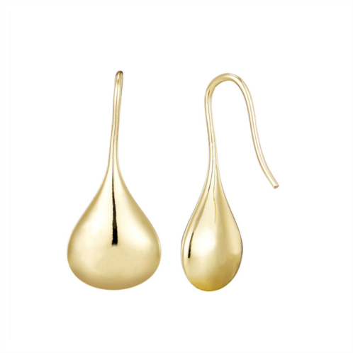 Adornia 14k gold plated rain drop wire earrings