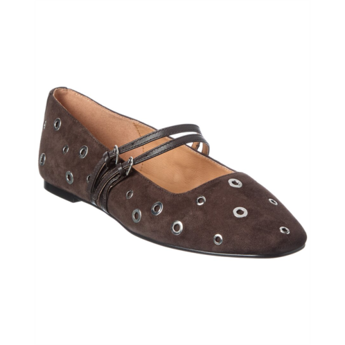 Madewell greta double strap suede flat