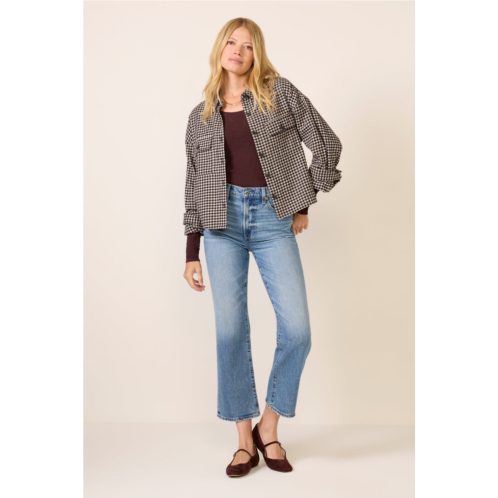 PISTOLA womens ally crop bootcut jean