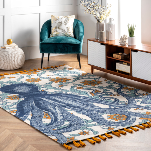 NuLOOM thomas paul flatweave cotton octopus area rug