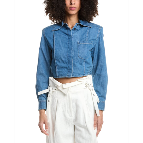 3.1 Phillip Lim floral collage slim shirt