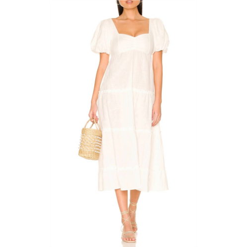 Show Me Your Mumu odette midi dress in white