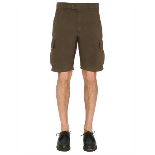 ASPESI brown cargo shorts with flap pockets