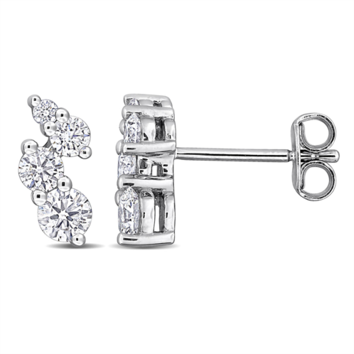 Mimi & Max created forever 3/4ct tw lab-grown diamond graduated stud earrings sterling silver