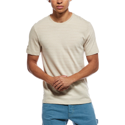 Vince stripe loose knit crewneck t-shirt