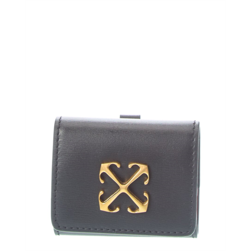 off-white leather airpods pouch