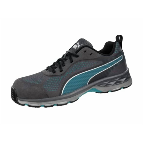 Puma womens fuse knit low industrial shoe in blue - grey