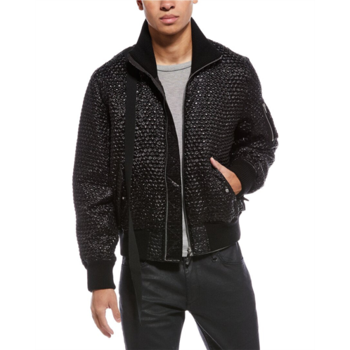 Helmut Lang seatbelt silk-blend bomber jacket