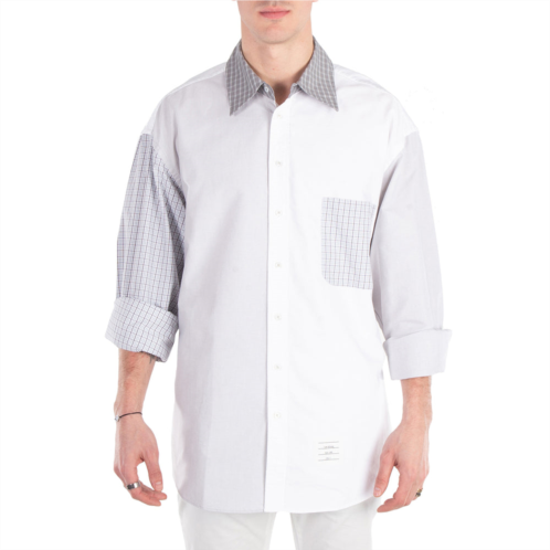 Thom Browne funmix oversized long sleeve shirt