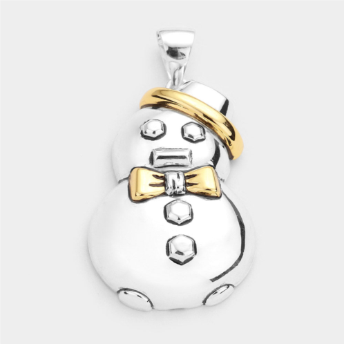 FASHNZFAB snowman metal pin brooch / pendant
