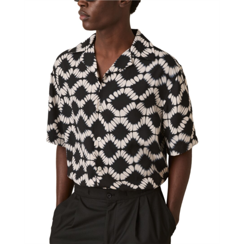 Reiss makarb abstract floral print shirt