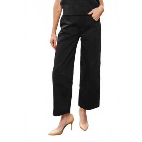 Mother delinquent flood jeans in pirate black