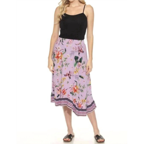 Johnny Was janie favorite asymmetric skirt in willah lavender