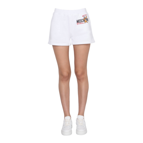 MOSCHINO relaxed fit cotton shorts