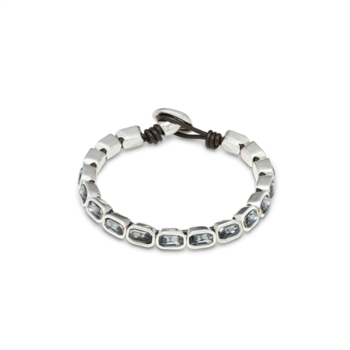 UNOde50 fifteen gray crystal bracelet