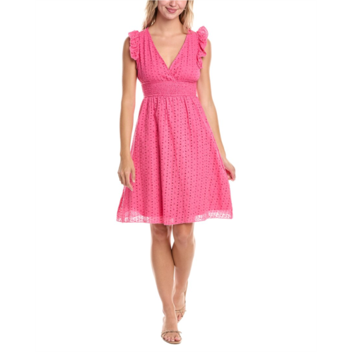 Madison Miles broderie midi dress