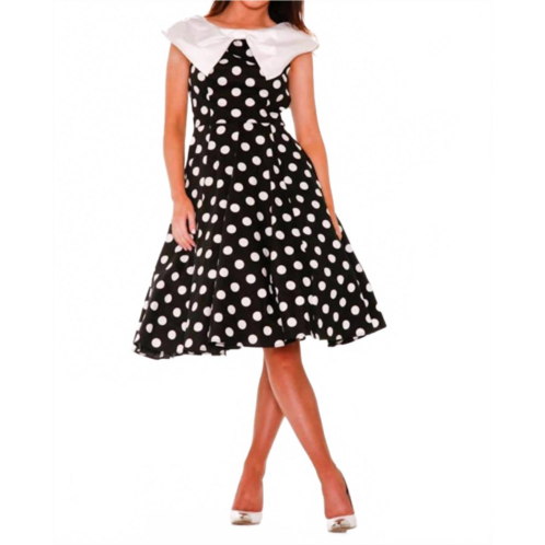 Orchid Bloom molly swing dress in black