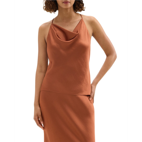 Theory cowled halter dress