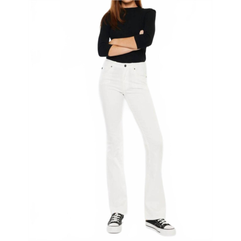 KanCan vanessa high rise bootcut jeans in white