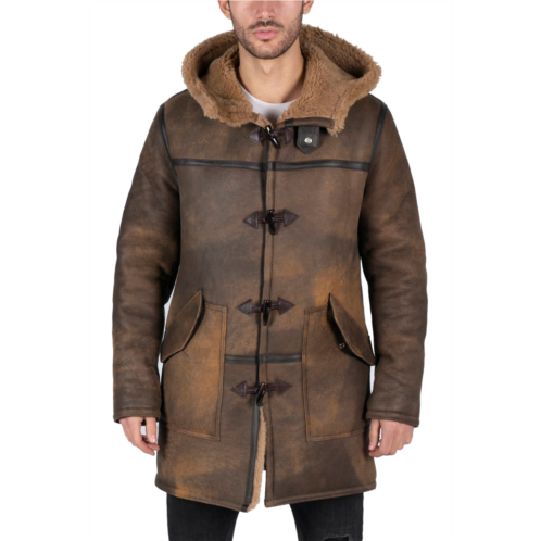 TruClothing duffle 3/4 sheepskin coat