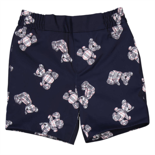 Burberry boys midnight thomas bear print chino shorts