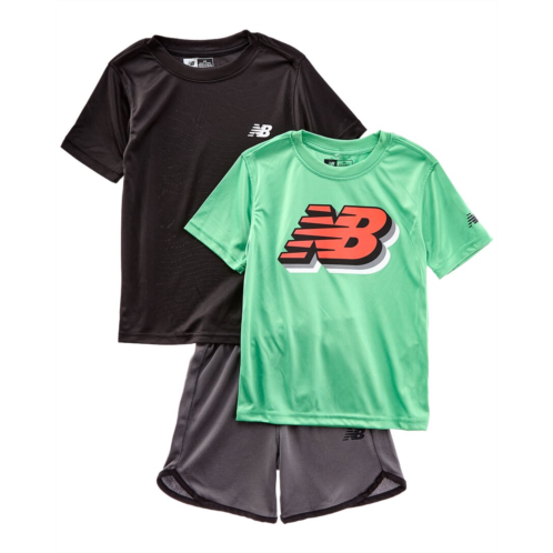 New Balance 3pc t-shirt & short set