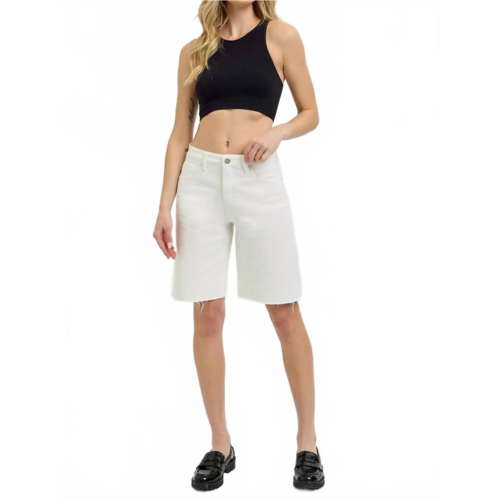 RISEN slouchy bermuda shorts in white