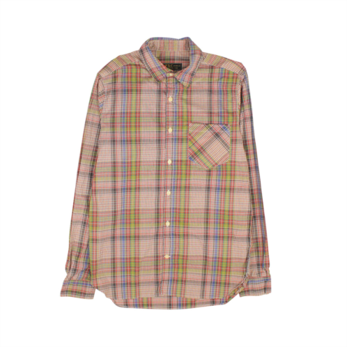 Freeman plaid casual button down shirt
