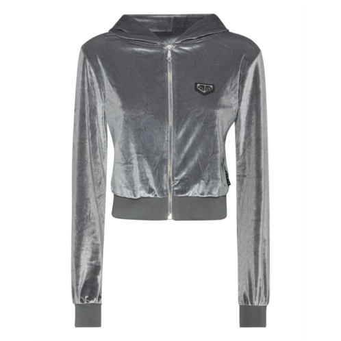 PHILIPP PLEIN hoodie sweatjacket crystal signature