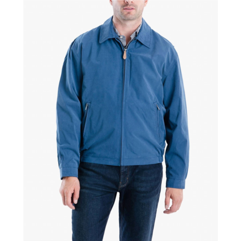 London Fog auburn light weight zip front golf jacket in pacific blue