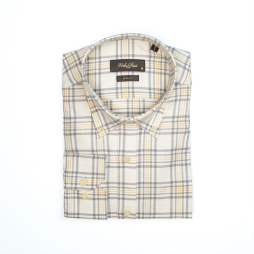 VELLAPAIS foster slim fit cotton shirt