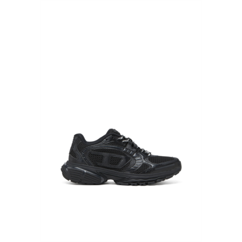 Diesel s-pro-v-dense-monochrome mesh sneakers with oval d logo
