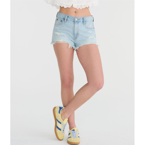Aeropostale high-rise denim shorty shorts