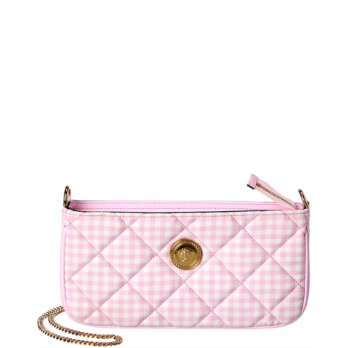 Versace canvas & leather shoulder bag