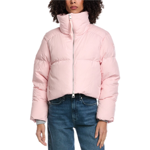 Canada Goose garnet cropped puffer coat