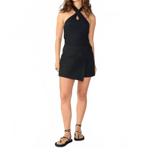 Sanctuary eastend mod skort in black