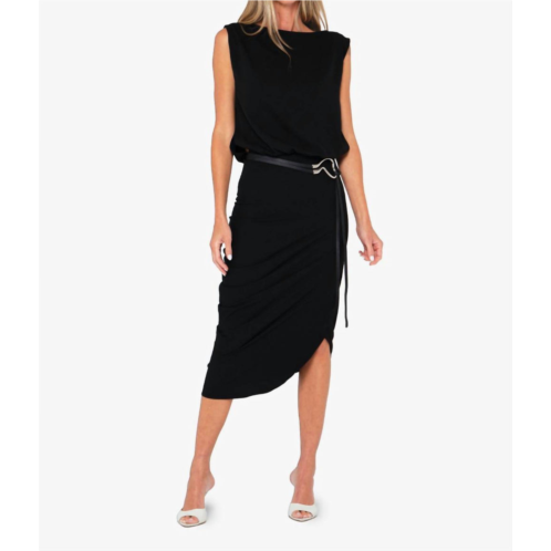 JBQ italia sleeveless dress in black