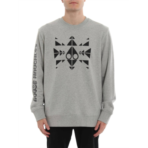Moose Knuckles trippy logo sweatshirt in grey