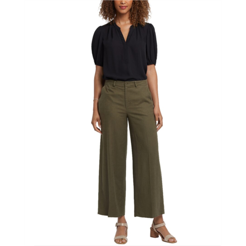 NYDJ morgan bay leaf linen-blend trouser