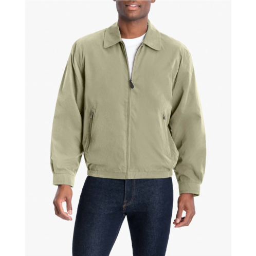 London Fog auburn light weight zip front golf jacket in cement