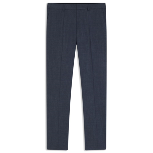 BOSS patterned slim-fit trousers in stretch wool