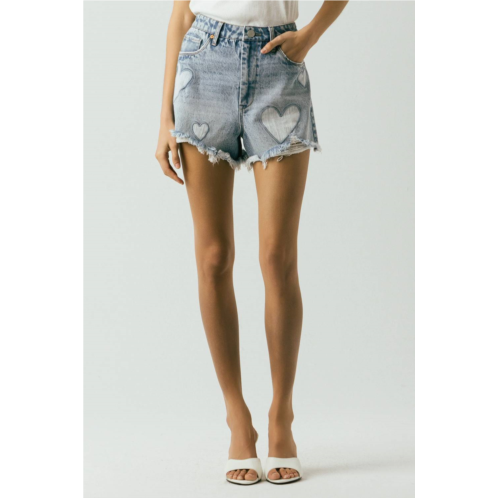 BLANKNYC reeve hi rise shorts in from the heart