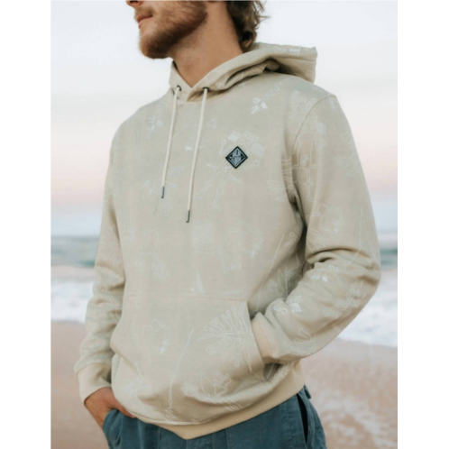 BAJA LLAMA helsinki cotton hoodie in beige