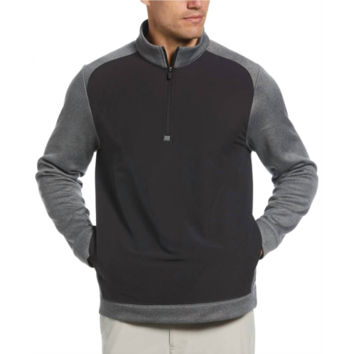 PGA TOUR mens quarter-zip fleece sweatshirt in charcoal heather