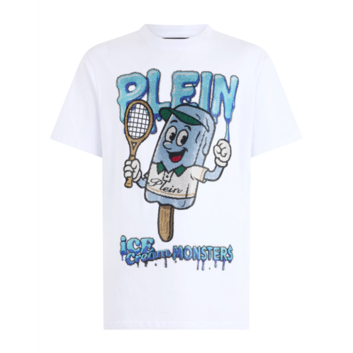 PHILIPP PLEIN round neck t-shirt ice cream tennis