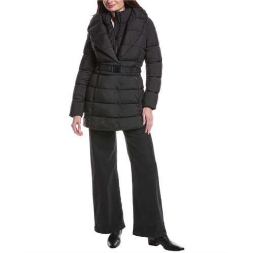 Kenneth Cole powder-touch puffer coat