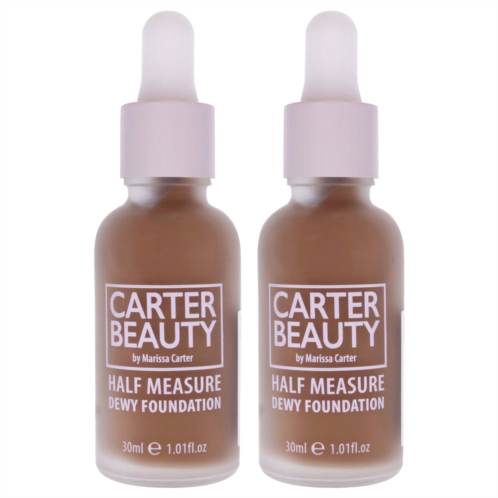 Carter Beauty half measure dewy foundation - vanilla fudge by for women - 1.01 oz foundation - pack of 2