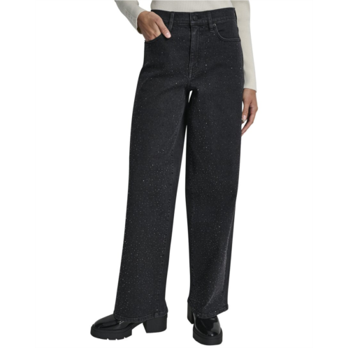 DKNY high rise anchor1 wide leg jean