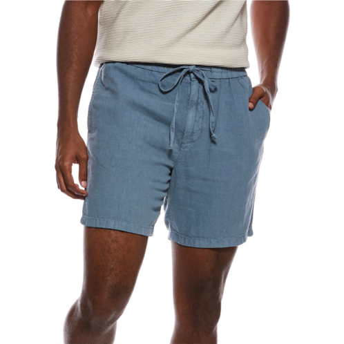 John Varvatos daryl linen-blend drawstring short