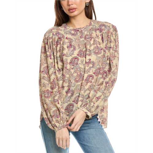 isabel marant etoile banessa silk blouse
